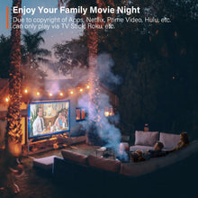 Load image into Gallery viewer, Mini Projector, VOPLLS 1080P Full HD Supported Video Projector, Portable Outdoor Home Theater Movie Projector, 50% Zoom, Compatible with HDMI, USB, AV, Smartphone/Tablet/Laptop (Small Projector)