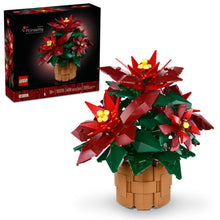 Load image into Gallery viewer, LEGO Icons Poinsettia Building Set - Artificial Flowers Christmas Decoration & Centerpieces for Table, Adults Ages 18+ - Gift Ideas for Mom, Dad, & Significant Other - 10370
