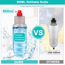 Load image into Gallery viewer, Spray Mop for Floor Cleaning with 3pcs Washable Pads - Wet Dry Microfiber Mop with 800 ml Refillable Bottle for Kitchen Wood Floor Hardwood Laminate Ceramic Tiles Floor Dust Cleaning