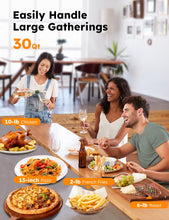 Load image into Gallery viewer, Nuwave Bravo XL Pro Air Fryer Toaster Oven, Improved 100% Super Convection, Quicker & Crispier Results, 100 Presets, Multi-Layer Even Cooking, 50-500F, Smart Probe, PFAS Free, 30QT, Stainless Steel