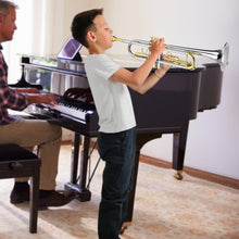 Load image into Gallery viewer, Asmuse Trumpet Instrument Set for Beginner, Bb Standard Student Trumpet with Hard Case, Brass Instruments with Trumpets Cleaning Kit Gloves 7C Mouthpiece