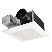 Load image into Gallery viewer, Panasonic FV-0511VF1 WhisperFit DC Fan 50-80-110 CFM Retrofit Bathroom Exhaust Fan - Quiet Energy Star-Certified Energy-Saving Bathroom Ceiling Fan
