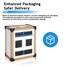 Load image into Gallery viewer, AirWire Tool Chest, 5-Drawer Rolling Tool Storage Cabinet with Detachable Top Tool Box, Enhanced Packaging, Metal Tool Cart for Garage Workshop, Blue