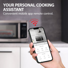 Load image into Gallery viewer, TOSHIBA ML-EM34P(SS) Smart Countertop Microwave, Sensor Reheat, Works With Alexa & Remote Control, Kitchen Essentials, Mute Function&ECO Mode, 1100W, 1.3 Cu Ft, With 12.4" Turntable, Stainless Steel