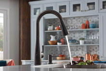 Load image into Gallery viewer, Moen 87014EWBRB Essie MotionSense Wave One-Handle Touchless Kitchen Faucet with Pull Down Sprayer and Soap Dispenser, Mediterranean Bronze