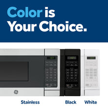 Load image into Gallery viewer, GE GCST07N1WSS Microwave Oven, 700-watt 6 Auto Cooking Settings, Kitchen Essentials for The Countertop, Dorm Room or Apartment, Child-Lock Technology 0.7 Cu. Ft, Stainless Steel