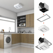Load image into Gallery viewer, OREiN Bathroom Exhaust Fan with Light, 110 CFM 2.0 Sones, 27W Bathroom Fan with Light for Home, 1500lm LED Light 3000K/4000K/5000K Selectable & Nightlight, FCC/ETL Listed, Bathroom Fan Light Combo