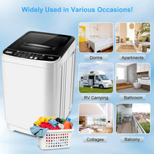 Load image into Gallery viewer, 17.8Lbs Portable Washing Machine Nictemaw Portable Washer, 2.3 Cu.ft Washer and Dryer Combo with Drain Pump, 10 Programs 8 Water Level Compact Laundry Washer for Home, Apartment, RV, Dorms