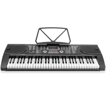Load image into Gallery viewer, 61-Key Electronic Music Keyboard Piano with Stand, Headphones, Stool & Microphone