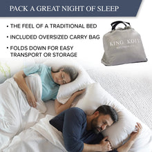 Load image into Gallery viewer, King Koil Air Mattress Queen with Built-In Pump, 20" Luxury Pillow Top Inflatable Airbed for Home, Camping, or Guests – Adjustable Firmness, Slip-Resistant, Waterproof, Durable Design, 1-Year Warranty