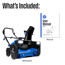 Load image into Gallery viewer, Westinghouse WSnow23 Corded Snow Blower 23 Inch, Dual LED Lights, 1800W Watt Motor, Electric Snow Blower with 25ft Throwing Distance, Plows 800lbs/min, Adjustable Chute