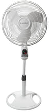 Load image into Gallery viewer, Lasko Oscillating Adjustable Pedestal Stand Fan with Timer and Remote for Indoor, Bedroom, Living Room, Home Office & College Dorm Use, 16 Inch, White, 1646