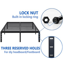 Load image into Gallery viewer, NEW JETO Metal Bed Frame-Simple and Atmospheric Metal Platform Bed Frame, Storage Space Under The Bed Heavy Duty Frame Bed, Sturdy Full Size Bed Frame, Suitable for Bedroom, Full