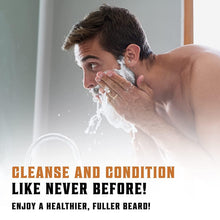 Load image into Gallery viewer, Viking Revolution Beard Care Set - Wash & Conditioner with Argan & Jojoba Oils, Natural Sandalwood Scent (17 oz)