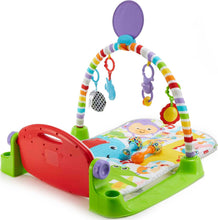 Load image into Gallery viewer, Fisher-Price Baby Playmat Deluxe Kick & Play Piano Gym, Green Musical Learning Toy with 2 Rattle Maracas for Developmental Play Newborns 0+ Months