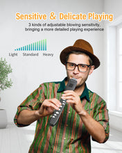 Load image into Gallery viewer, KONIX Digital Wind Instrument, DC02 Pro Electronic Wind Instrument Set with Removable Nozzle and Rechargeable Battery, Built-in 10 Musical Instrument Tones, Black