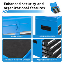 Load image into Gallery viewer, AirWire Tool Chest, 5-Drawer Rolling Tool Storage Cabinet with Detachable Top Tool Box, Enhanced Packaging, Metal Tool Cart for Garage Workshop, Blue