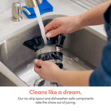 Load image into Gallery viewer, nutribullet Slow Juicer, Slow Masticating Juicer Machine, Easy to Clean, Quiet Motor & Reverse Function, BPA-Free, Cold Press Juicer with Brush, 150 Watts, Charcoal Black, NBJ50300, 24-oz