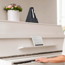 Load image into Gallery viewer, Sondery Classic Mechanical Metronome with Bell for Piano Guitar Drum Violin Saxophone All Instruments, Tempo Range 40-208bpm, Beats 02346, Black Wood Grain ABS Case with Comfortable Click Sound