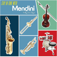 Load image into Gallery viewer, Mendini By Cecilio Bb Trumpet - Trumpets for Beginner or Advanced Student w/Case, Cloth, Oil, Gloves - Brass Musical Instruments For Kids & Adults