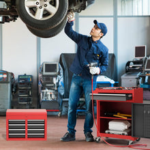 Load image into Gallery viewer, Goplus Rolling Tool Chest, 5-Drawer Tool Box Organizer w/Lockable Wheels & Sliding Drawers & Detachable Top & Adjustable Shelf, Tool Storage Cabinet for Garage Workshop (Red+Black)