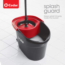 Load image into Gallery viewer, O-Cedar Easywring Microfiber Spin Mop & Bucket Floor Cleaning System with 3 Extra Refills