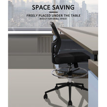 Load image into Gallery viewer, Armless Drafting Chair Tall Office Chair Adjustable Height High Back Ergonomic Desk Chair Drafting Stool Rolling Bar Stools Chairs with Footrest and Wheels