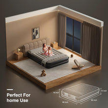 Load image into Gallery viewer, Ezyrest Queen Air Mattress Waterproof and Easy-to-Clean, Blow Up Mattress with Built-in Pump, Durable Inflatable Mattress with Pillow Design Suitable for Naps, Hosting a Friend and Camping