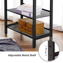 Load image into Gallery viewer, HOOBRO End Table, 3-Tier Narrow Side Table, Nightstand with 2 Flat or Slant Adjustable Shelves for Small Spaces, Hallway, Living Room, Bedroom, Sturdy, Easy Assembly, Rustic Brown and Black BF23BZ01G1