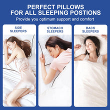 Load image into Gallery viewer, Premium Pillows Queen Size Set of 2, Fluffy and Supportive 7D Down Alternative Bed Pillows, Luxury Soft Hotel Quality Gusseted Pillow for Side Back Stomach Sleepers, Relief Neck Head and Shoulder Pain