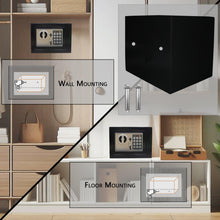 Load image into Gallery viewer, Yuanshikj Electronic Deluxe Digital Security Safe Box Key Keypad Lock Home Office Hotel Business Jewelry Gun Cash Use Storage money (Black 1)