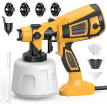 Load image into Gallery viewer, Paint-Sprayer 1000W HVLP High Power Electric Spray Paint Gun 1400ml High Capacity Container Easy to Clean for Furniture Cabinets Fence Walls Door Works Garden Chairs etc
