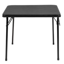 Load image into Gallery viewer, Flash Furniture Mindy Folding Kids Table with Vinyl Padded Top, Children's Square Activity Table for Daycare and Classrooms, Black