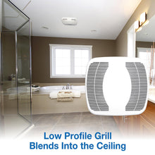 Load image into Gallery viewer, Air King 90 CFM Ceiling Mounted Snap-in Installation Bathroom, BFQ90 Exhaust Fans, Medium, White