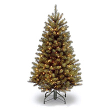 Load image into Gallery viewer, National Tree Company Pre-Lit Artificial Full Christmas Tree, Green, North Valley Spruce, White Lights, Includes Stand, 4.5 Feet