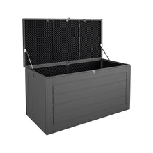 Load image into Gallery viewer, Cosco Outdoor Living 88180BGY1E Cosco Outdoor Patio Storage, Extra Large, 180 Gallons, Charcoal Deck Box, Black/Gray