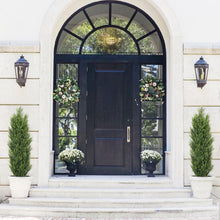 Load image into Gallery viewer, THE BLOOM TIMES 4ft Cedar Topiary Trees โ Artificial Outdoor Fake Potted Plants, UV Resistant Faux Evergreen Pine & Cypress Bushes Shrubs for Front Porch Planter Decor, 4 Foot Set of 2