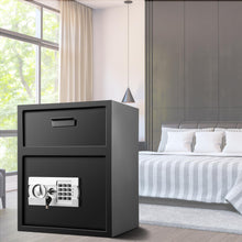 Load image into Gallery viewer, VEVOR Digital Depository Safe 1.7 Cubic Feet Made of Carbon Steel Electronic Code Lock Depository Safe with Deposit Slot with Two Emergency Keys Depository Box for Home Hotel Restaurant and Office
