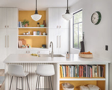 Load image into Gallery viewer, Moen Riley Spot Resist Stainless One-Handle Pulldown Kitchen Faucet Featuring Power Boost and Reflex Docking System for the Spray Head, Modern Kitchen Sink Faucet, 7402SRS