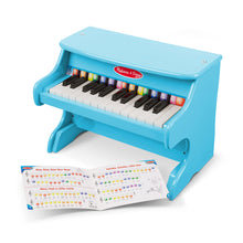 Load image into Gallery viewer, Melissa & Doug Learn-to-Play Piano With 25 Keys and Color-Coded Songbook - Blue - Toy Piano For Baby, Kids Piano Toy, Toddler Piano Toys For Ages 4+