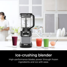Load image into Gallery viewer, Ninja Blender, Compact Kitchen System, 1200W, 3 Functions for Smoothies, Dough & Frozen Drinks with Auto-IQ, 72-oz.* Blender Pitcher, 40-oz. Processor Bowl & 18-oz. Single-Serve Cup, Grey, AMZ493BRN
