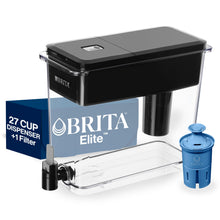 Load image into Gallery viewer, Brita UltraMax Large Water Dispenser with Elite Filter, BPA-Free, Replaces 1,800 Plastic Water Bottles a Year, Lasts Six Months or 120 Gallons, Includes 1 Filter, Kitchen Accessories, Large - 27-Cup