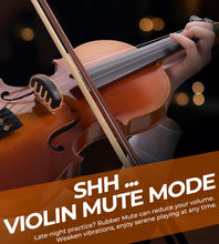 Load image into Gallery viewer, Vangoa Violin 4/4 Full Size Set Fiddle, Handcrafted Starter Acoustic Violins Kit with Solid Wood Side Board, Lightweight Hard Case for Beginners, Teens, Child, Kids Age 12+, Adults, Right Handed