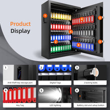 Load image into Gallery viewer, XDeer 71 Keys Key Lock Box Wall Mount with Advanced Anti-Theft Deposit Key Slot & LED Light, Key Cabinet with Combo and Key Lock, Key Safe for Hotels & Office & Companies & Car Dealerships