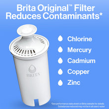 Load image into Gallery viewer, Brita Large Pitcher BPA-Free, Replaces 1,800 Plastic Water Bottles a Year, Lasts Two Months or 40 Gallons, Includes 1 Filter, 10cup, White