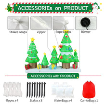 Load image into Gallery viewer, DomKom 9 FT Long Huge Christmas Inflatable Tree Set Outdoor Decoration with Gift Boxes, LED Lights Holiday Blow Up Yard Decoration for Holiday Party Garden Yard Lawn Winter Decor