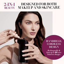 Load image into Gallery viewer, Luminess BREEZE DUO Airbrush Makeup System, Tan Coverage – 9-Piece Kit includes 2x Silk Airbrush Foundation, Apricot Shade Blush, Glow Highlighter, Moisturizer Primer, and Airbrush Cleaning Solution