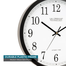 Load image into Gallery viewer, La Crosse Technology Wall Clock, Plastic, 14-inch Dia. (WT-3143A) (WT-3143A-INT)