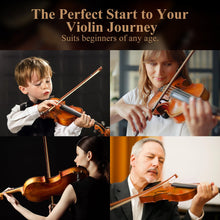 Load image into Gallery viewer, Eastar 4/4 Violin Set Full Size Fiddle Solidwood for Adults with Hard Case, Shoulder Rest, Rosin, Two Bows, Clip-on Tuner and Extra Strings, EVA-330