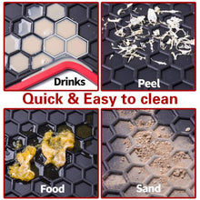 Load image into Gallery viewer, San Auto Car Floor Mats Custom Fit for Toyota RAV4 (NO Hybrid) 2019 2020 2021 2022 2023 2024 2025 Black Red Rubber Auto Liners Set All Weather Protection Heavy Duty Odorless